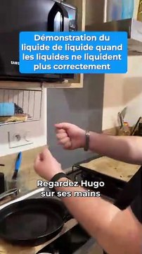 Démonstration du liquide de liquide quand les liquides ne liquident plus correctement