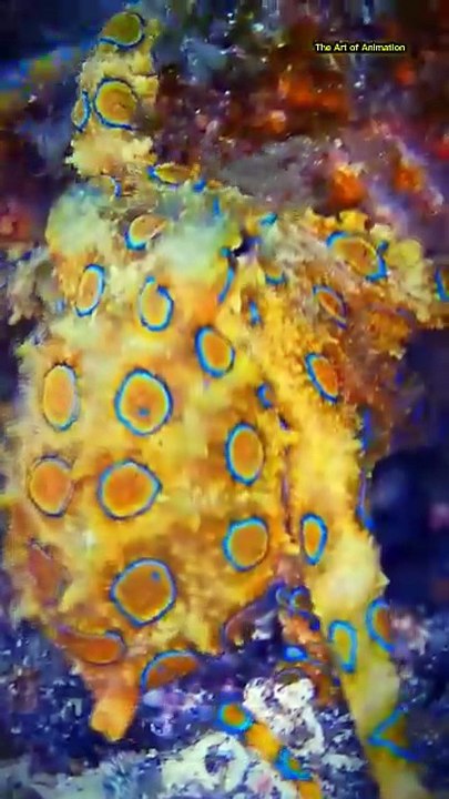 The Blue-ringed Octopus — tiny… yet the silent killer of the sea.🐙|sea animals|Octopus 🦑