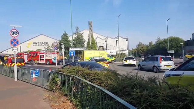 Firefighters at scene of Wolverhampton industrial blaze