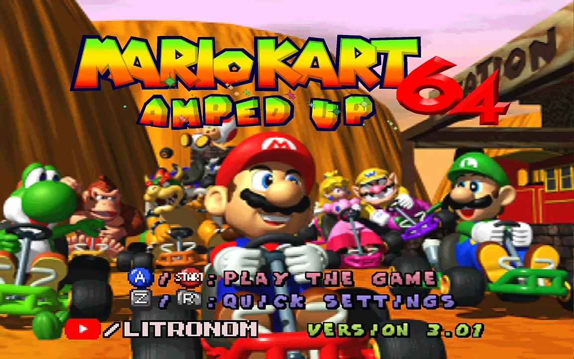 MARIOKART 64 AMPED UP. VERSION 3.01. STAR CUP 100CC.