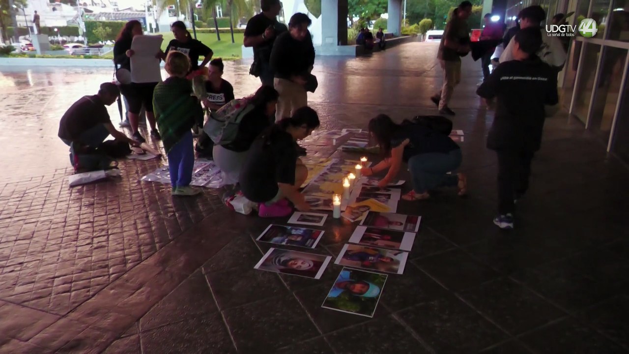 Desde Guadalajara, alzan la voz por asesinato de periodistas en Gaza