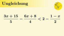 Ungleichung mit Brüchen