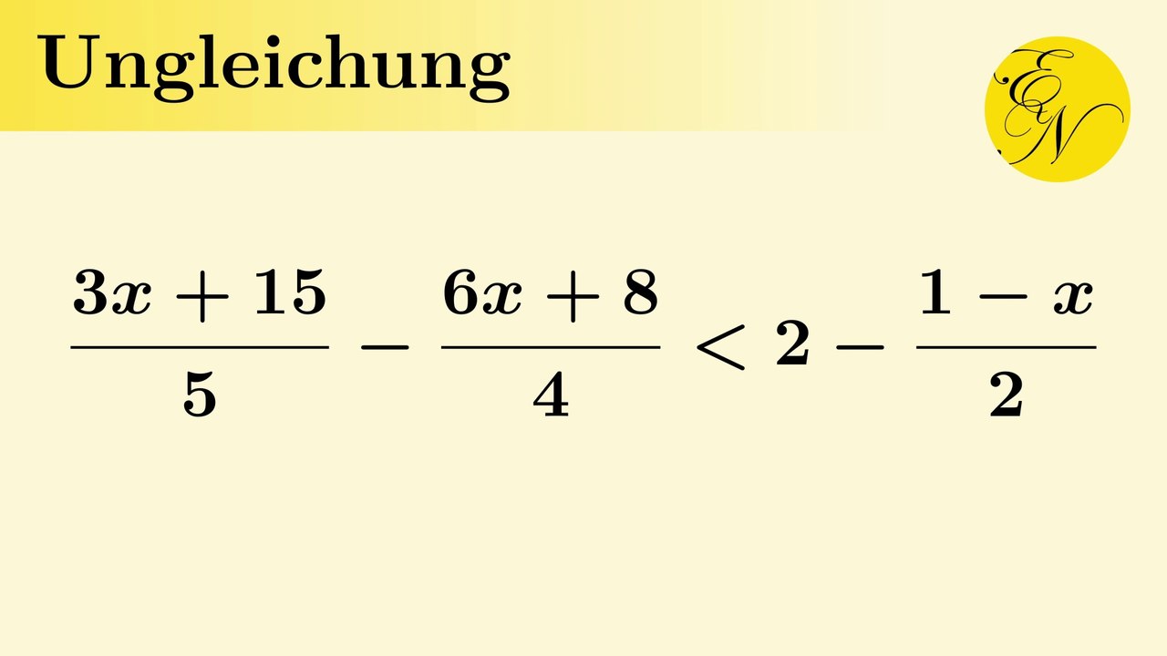 Ungleichung mit Brüchen