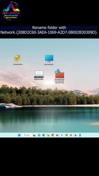 creating network folder #shorts #reels #windows11