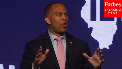 Hakeem Jeffries Protested During Speech To Illinois Democrats