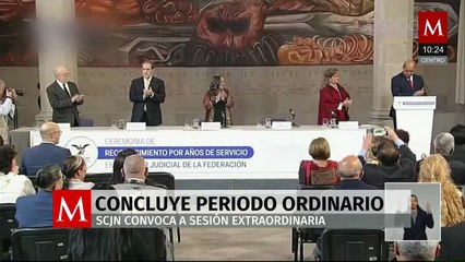 SCJN concluye periodo ordinario y anuncia sesión extraordinaria convocada por Norma Piña