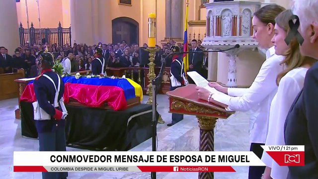 El conmovedor adiós de María Claudia Tarazona a Miguel Uribe