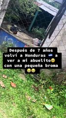 Emotivo encuentro entre abuelo y nieta tras siete años sin verse