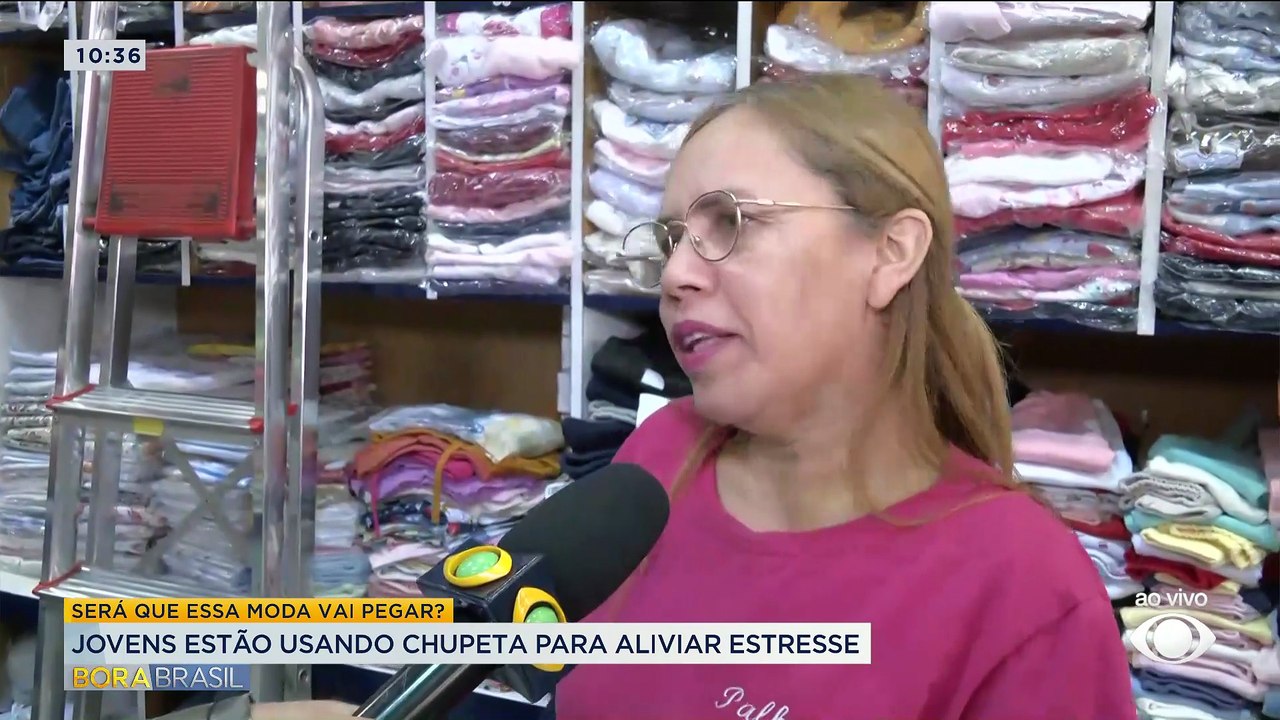 Jovens estão usando chupeta para aliviar estresse