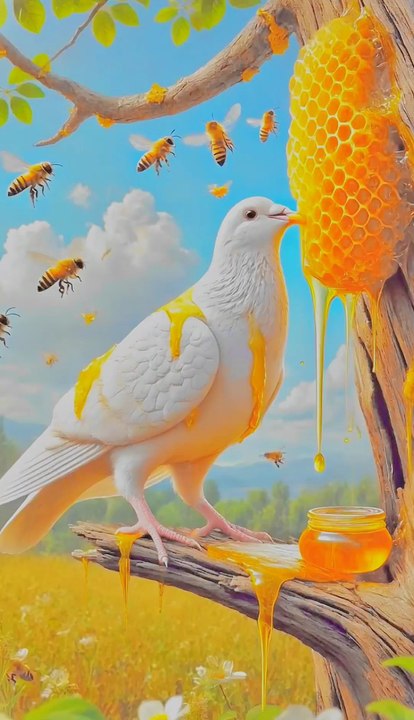 Why honey bee attack on pigeon #animals #firebrigade😱 #facebookviral #jalpari #foryouシ #BunnyAdventure #trend #amazingfacts #animation #indian #bestoftheday #trending #explore  #cartoon #Amazing #shorts #AI #duck #animals @follwer @Highlights @everyo