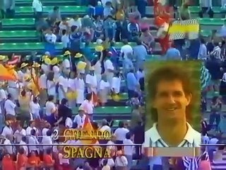 Copa do Mundo 1990 Uruguai x Espanha (Grupo E) com Silvio Luís (Band)