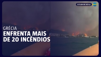 Grécia enfrenta mais de 20 incêndios