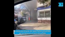 En menos de 24 horas, dos autos fueron consumidos por las llamas en un barrio de La Plata