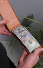 Crafted a Leather Wallet Out of Cash!