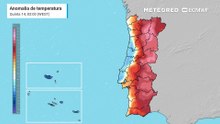 Continuarão a registar-se anomalias significativas das temperaturas, nos próximos dias, principalmente no território continental.