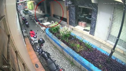 comerciante executado em plena luz do dia: imagens podem auxiliar na identificação do suspeito