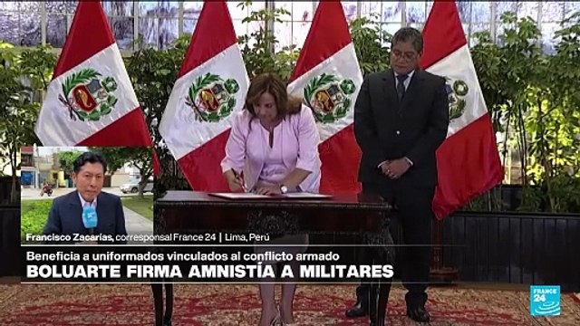 Informe desde Lima: Dian Boluarte promulgó ley de amnistía para policías y militares