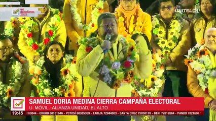 En su cierre de campaña, Doria Medina dice que es posible salir de la crisis y acabar con la inflación