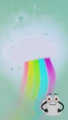 This rainbow bath bomb is pure magic! 🌈🛁✨ #bathroomgadget #satisfying
