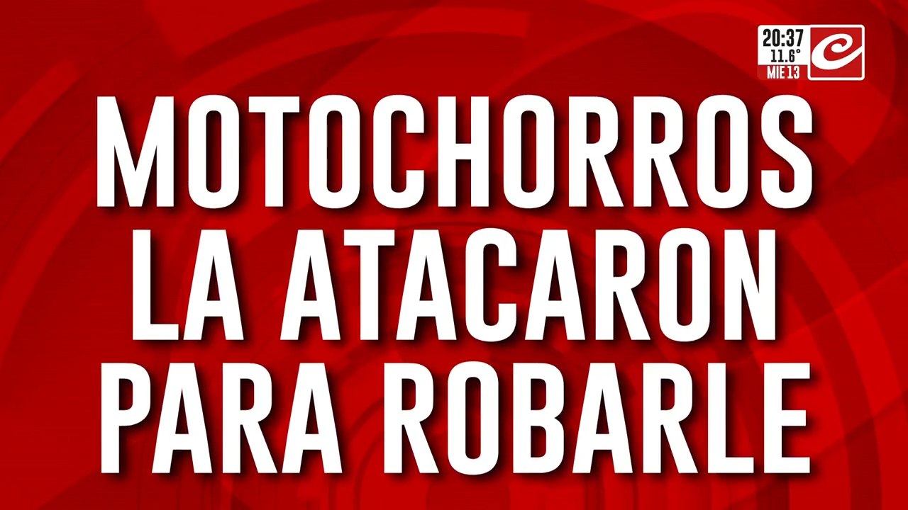 Hay un herido y un muerto: motochorros la atacaron para robarle