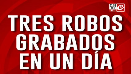 Pandemia motochorra: Tres robos grabados en un día.
