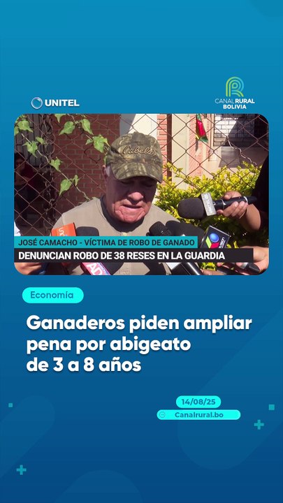 Ganaderos piden ampliar pena por abigeato de 3 a 8 años
