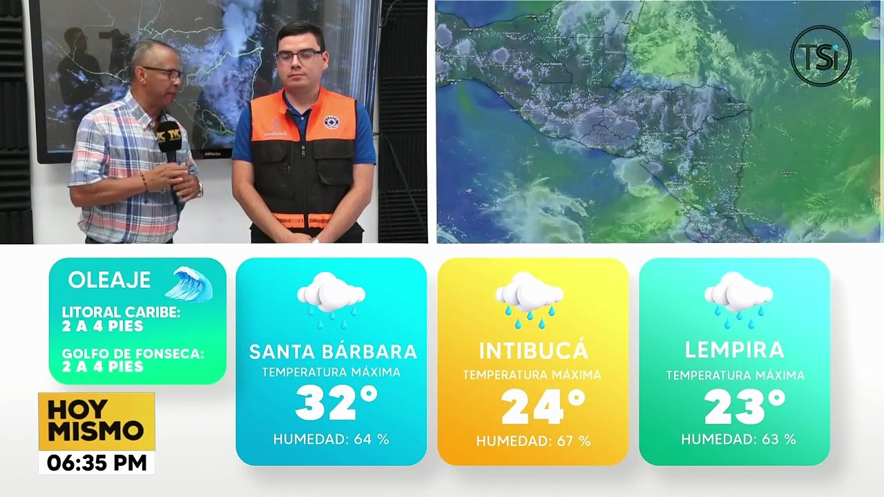 Cenaos advierte posibilidad de lluvias para esta noche en diversas zonas del país