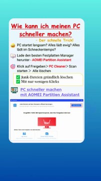 💻 Wie kann ich meinen PC schneller machen? Top Methode für mehr Leistung