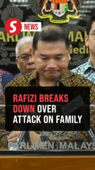 Moment when Rafizi breaks down over syringe attack on his family