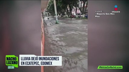 Las lluvias siguen dejando estragos en algunos puntos del EdoMéx y la CDMX