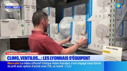 Clims, ventilos... Les Lyonnais s'équipent face à la chaleur