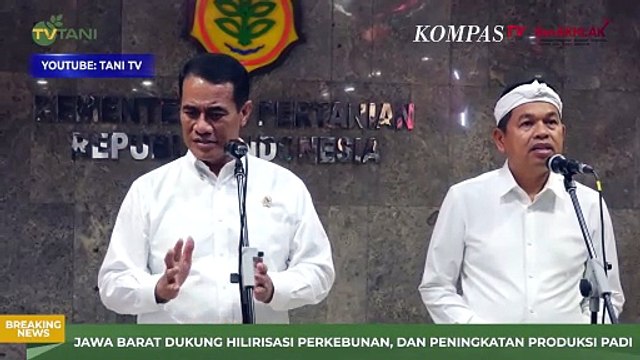 Kata Mentan Amran & Gubernur Dedi Mulyadi Bahas Investasi di Subang hingga Penghijauan Lahan