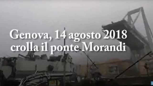 Il crollo del ponte Morandi di Genova: videostoria di un disastro, voci e immagini di quei drammatici minuti