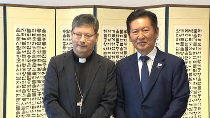 정청래, 정순택 대주교 예방…잇따라 종교계 접견 / YTN