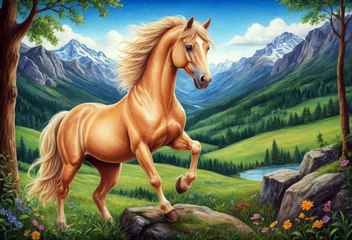 الحصان المسحور ✨ قصص قبل النوم - حكاية خيالية - كتب قصيرة مقروءة