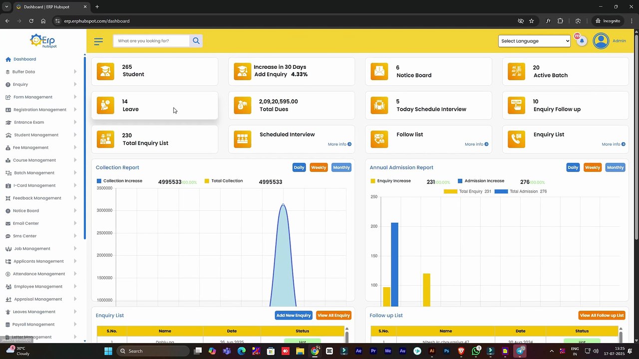 ERP Hubspot – Scalable ERP Software Solutions for Education, Healthcare & Retail in Noida, Delhi NCR