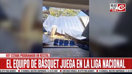 A pocas horas de un recital, se derrumba el techo de un importante estadio