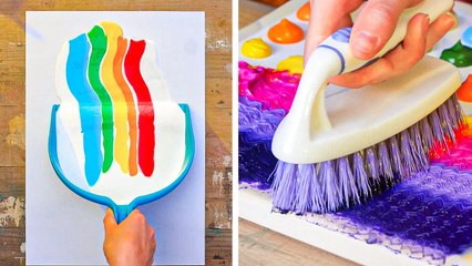 Painting with Unusual Tools: Get Creative with Everyday Objects! 🎨