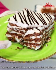 حلى العشر دقائق يذوب بالفم! بدون فرن ولا بيض 🍰 بسكوت وكريمة بطعم الكابتشينو ☕ جاهز بـ10 دقايق فقط مع رباح محمد
