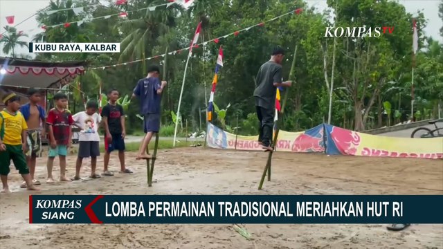 Semarakan HUT ke-80 RI, Lomba Permainan Tradisional di Kubu Raya Kalbar Jadi Magnet Warga