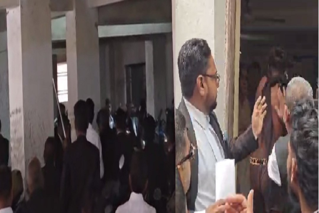रायपुर कोर्ट में मारपीट
