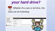 Unable to Initialize Hard Drive? Here's the Solution