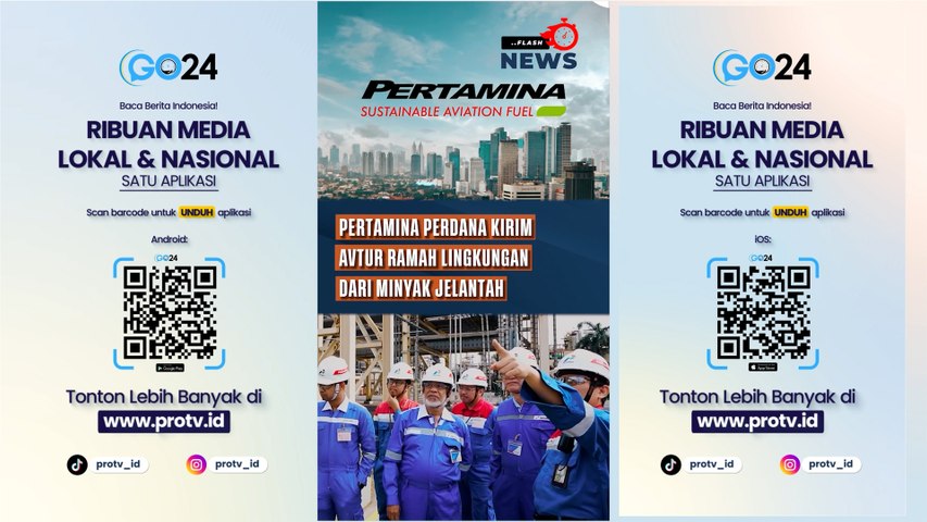 Pertamina Perdana Kirim Avtur Ramah Lingkungan dari Minyak Jelantah