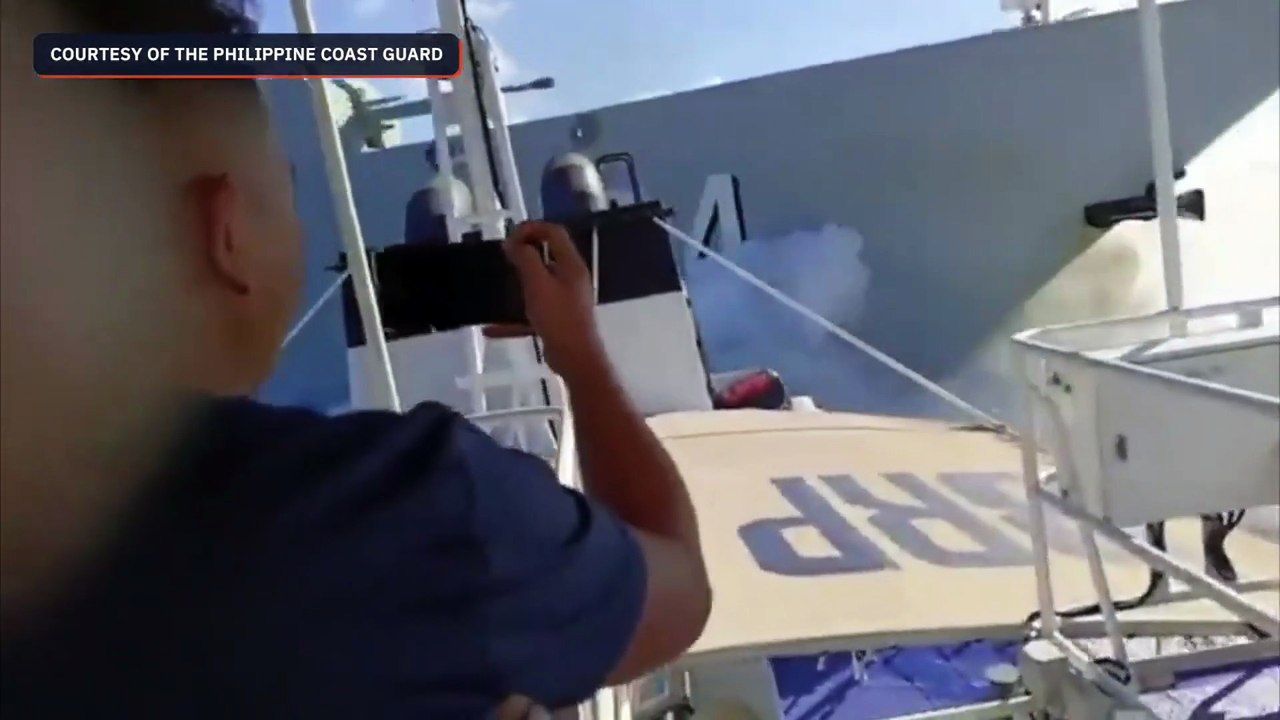 China Navy Coast Guard Ships collided while harassing Philippines coast guard vessel (video)
