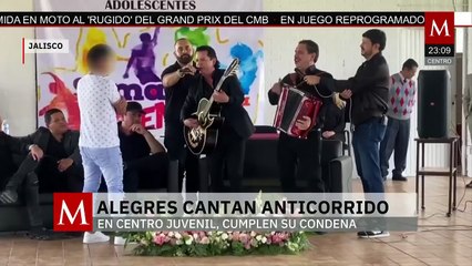 Alegres del Barranco cumplen condena con presentación en centro juvenil