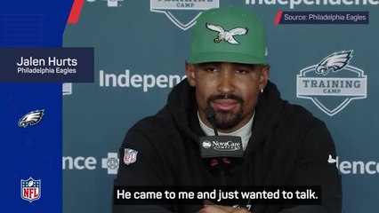 Jalen Hurts reveals conversation with Shedeur Sanders