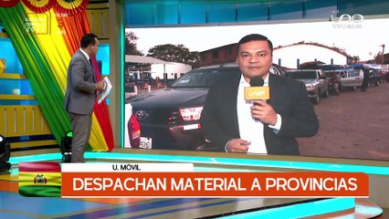 ENVÍAN MATERIAL ELECTORAL A PROVINCIAS