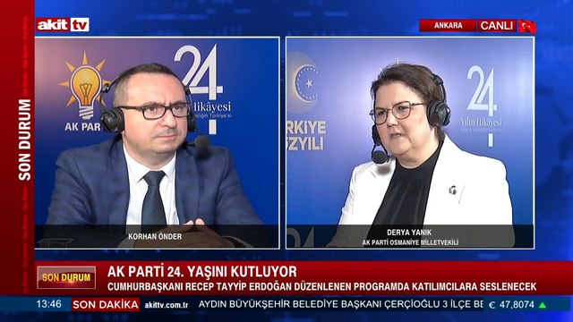 AK Parti Osmaniye Milletvekili Derya Yanık, AK Parti'nin 24 yıllık serüvenini değerlendirdi