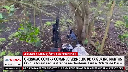 Operação contra o Comando Vermelho no Rio deixa 4 mortos e 8 presos