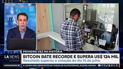 Samy Dana: Bitcoin bate recorde de US$ 124 mil | IA NEWS